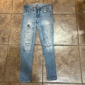 AE skinny ripped jeans